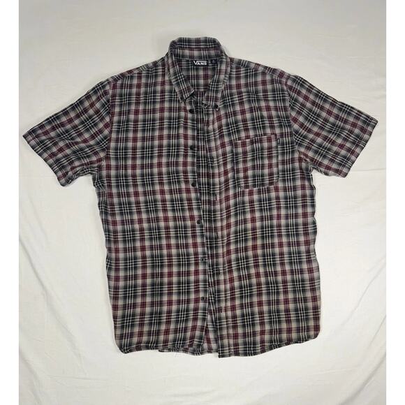 Vans Other - Vans men's short-sleeve Plaid button-down Shirt - Size XL